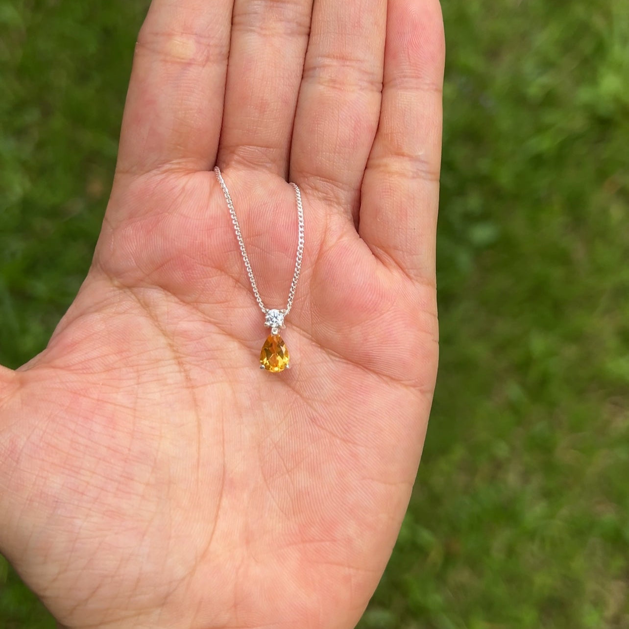 Citrine Allie Necklace - CLJ840C