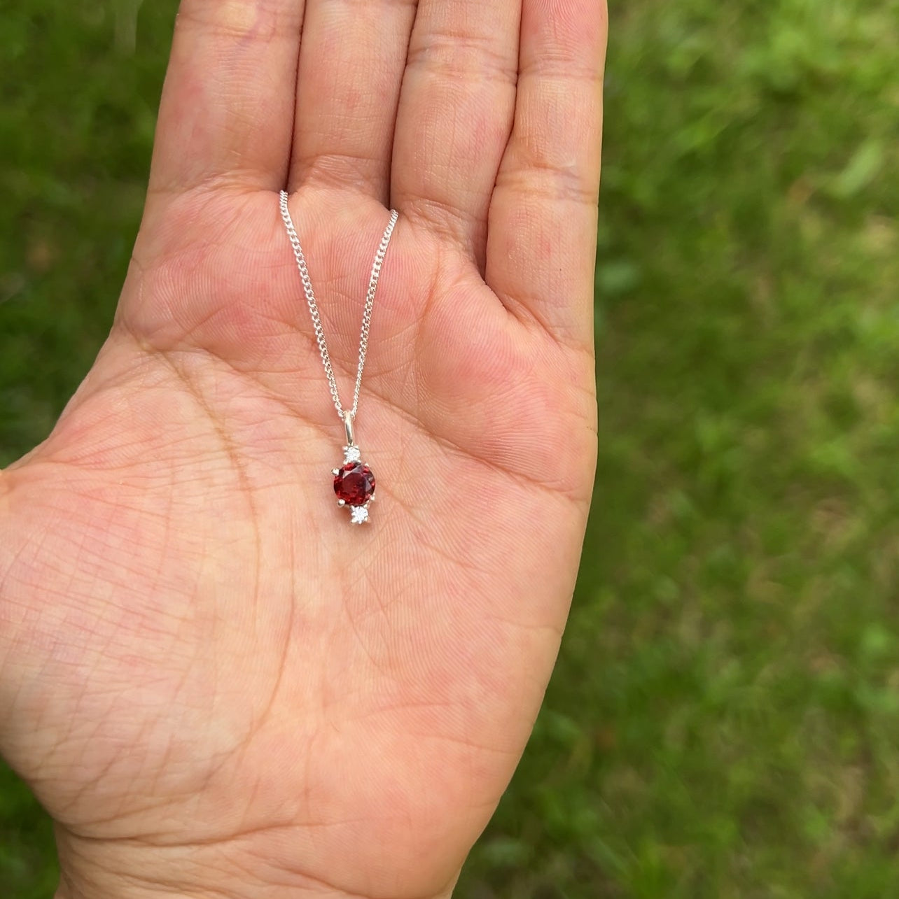 Garnet Andie Necklace - CLJ838G