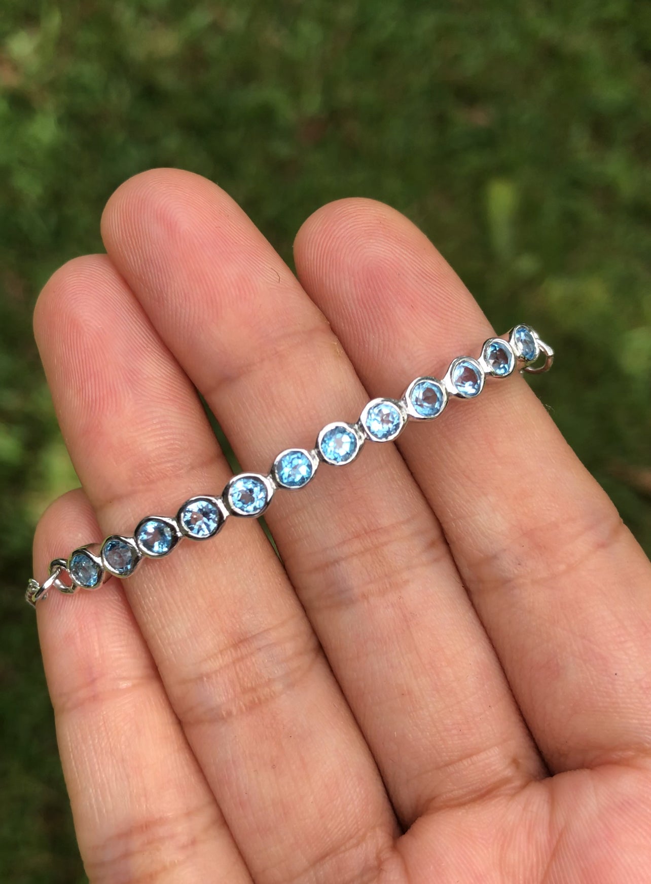 Blue Topaz Elsa Bracelet - CLJ467B