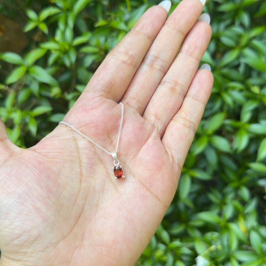 Garnet Zorya Necklace - CLJ749G