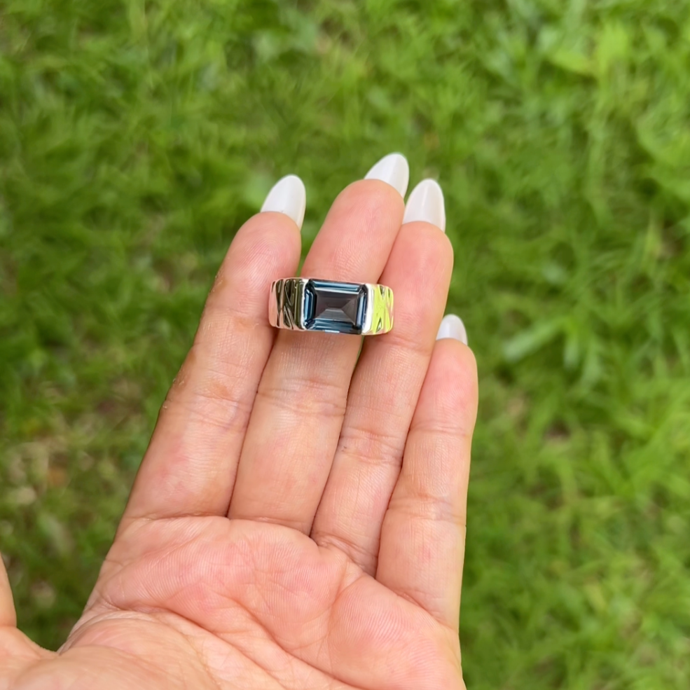 London Blue Topaz Conrad Ring - CLJ831LB