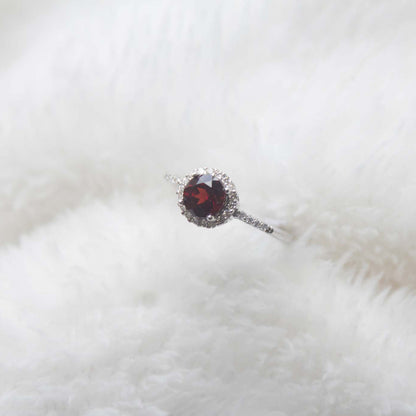 Garnet Lily Ring - CLJ083