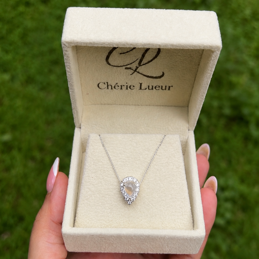Moonstone Clarice Necklace - CLJ622N
