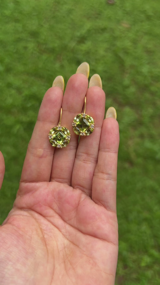 Peridot & White Topaz Penelope Earrings - CLJ670P