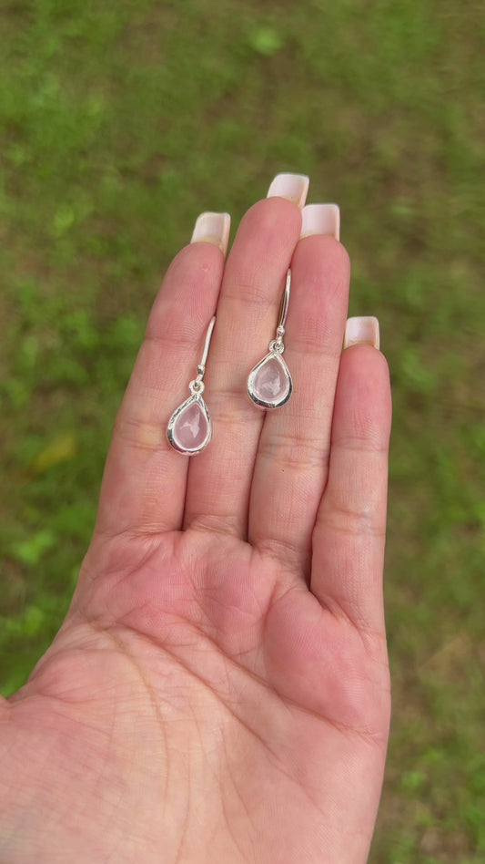 Rose Quartz Aneira Earrings - CLJ684