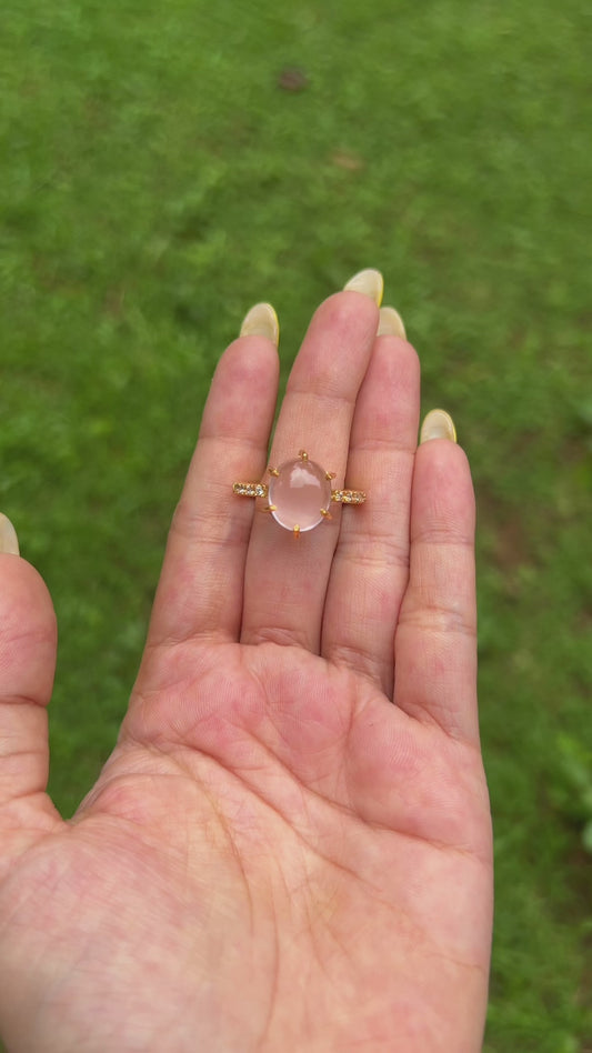 Rose Quartz Hazel Ring - CLJ231