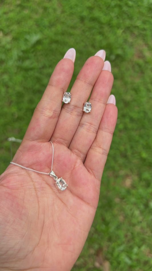 White Topaz McKay Set - CLJ620W