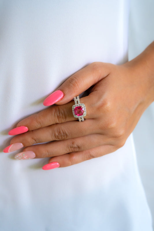 Pink Topaz Maya Ring - CLJ510