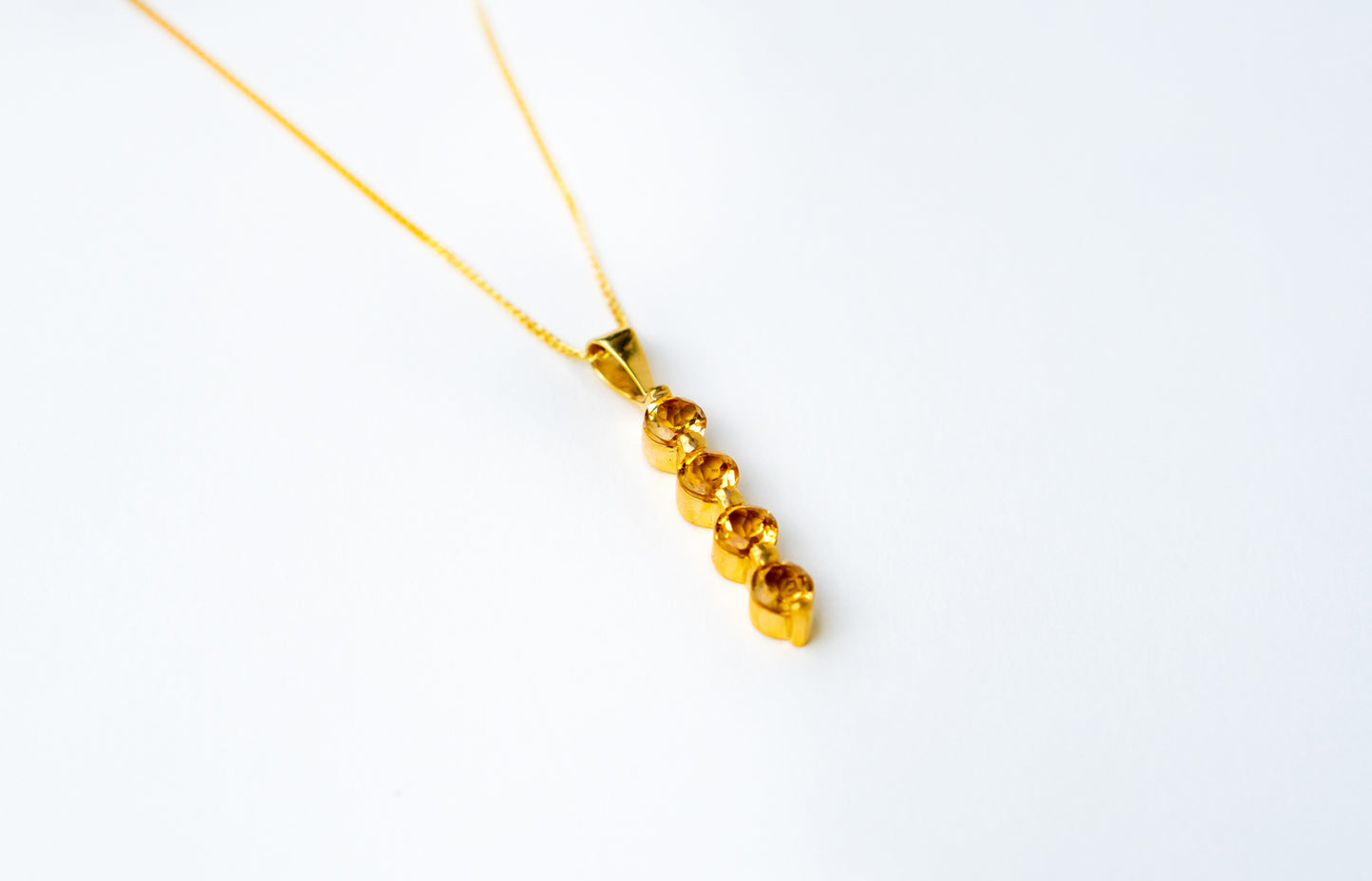 Citrine Gwendolyn Necklace - CLJ404