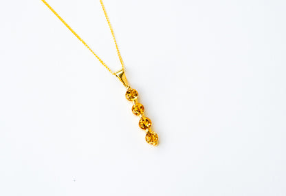 Citrine Gwendolyn Necklace - CLJ404