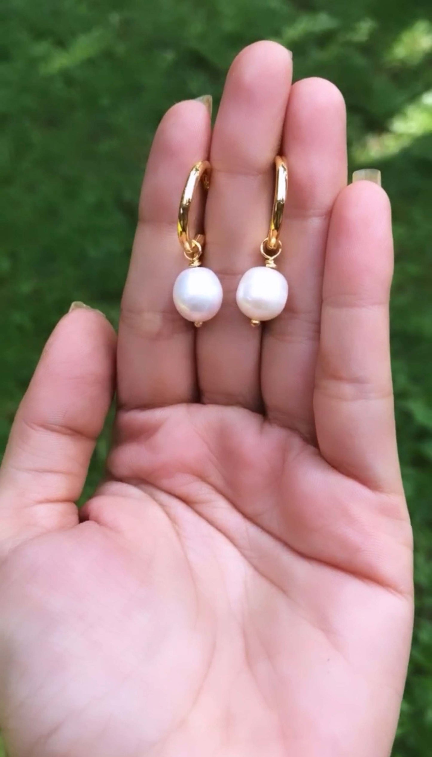 Cultured Pearl Nebula Earrings - CLJ315