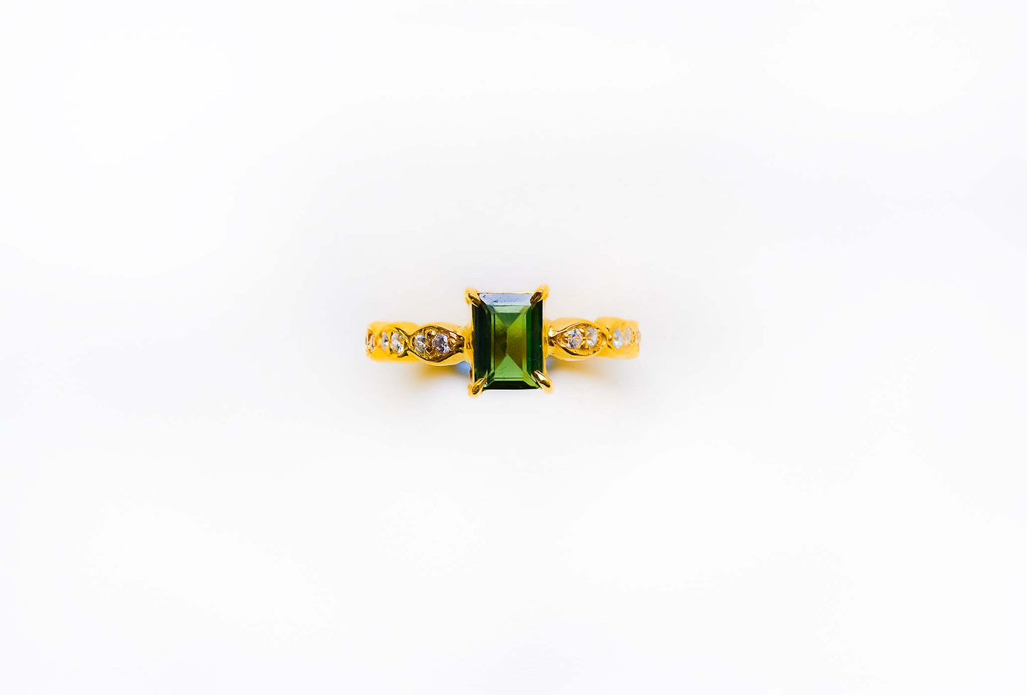 Green Tourmaline Theodora Ring - CLJ369