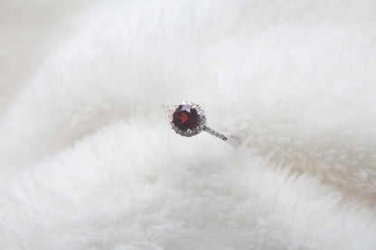 Garnet Lily Ring - CLJ083